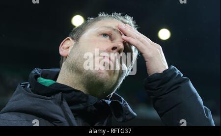 Bremen, Deutschland. 26 Jan, 2019. firo: 26.01.2019, Fußball, 1.Bundesliga, Saison 2018/2019 SV Werder Bremen - SG Eintracht Frankfurt Porträt Florian Kohfeldt | Verwendung der weltweiten Kredit: dpa/Alamy leben Nachrichten Stockfoto