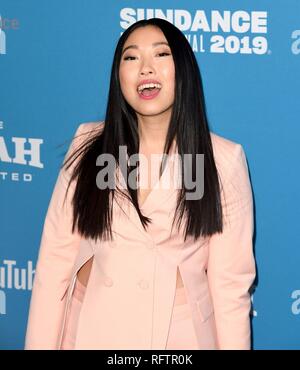 Park City, Utah, USA. 26. Januar, 2019. Awkwafina besucht die 'Paradise Hills' Premiere auf dem Sundance Film Festival am 26. Januar 2019 in Park City, Utah. Foto: imageSPACE/MediaPunch Credit: MediaPunch Inc/Alamy leben Nachrichten Stockfoto