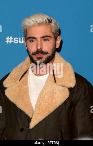 Park City, Utah, USA. 26. Januar, 2019. Zac Efron besucht die "äußerst Böse, erschreckend Bösen und Gemeinen 'Premiere auf dem Sundance Film Festival am 26. Januar 2019 in Park City, Utah. Foto: imageSPACE/MediaPunch Credit: MediaPunch Inc/Alamy leben Nachrichten Stockfoto