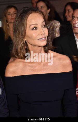 26.01.2019. - MBFW Front Row desfile Pedro del Hierro Foto: Isabel Preysler Stockfoto