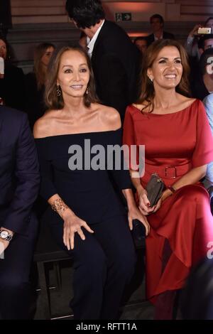 26.01.2019. - MBFW Front Row desfile Pedro del Hierro Foto: Isabel Preysler Stockfoto