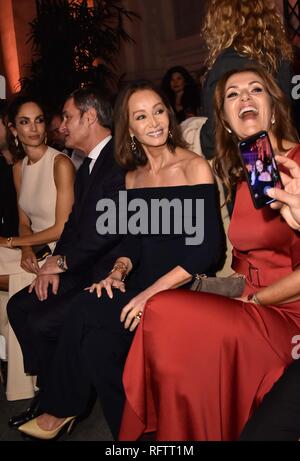 26.01.2019. - MBFW Front Row desfile Pedro del Hierro Foto: Isabel Preysler Stockfoto