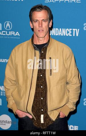 PARK CITY, Utah - Januar 26: Kevin McClatchy besucht die "äußerst Böse, erschreckend Bösen und Gemeinen 'Premiere auf dem Sundance Film Festival am 26. Januar 2019 in Park City, Utah. Foto: imageSPACE/MediaPunch Stockfoto