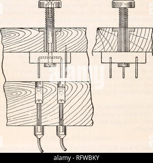 . Der Carnegie Institution in Washington Publikation. 140 EINE ATMUNG KALORIMETER.. Die thermische junction System in der Luft aktuelle ist ebenfalls in der Lage ist in Reihe mit der Galvanometer platziert. Es gibt, dann, elf verschiedene thermische Kreuzung Verbindungen mit der GALVANOMETER. Jedes system von Switches für eine solche Anzahl von Verbindungen muss diese Probleme bisher etwas komplexer werden, und außerdem, den Verschleiß und auf sie zerreißen würde so sein, daß ihre Verwendung sehr unbefriedigend zu rendern. Die Schleifkontakte würde häufig mit Schmutz oder Staub, abgedeckt werden. 39.- Einheit Key von Quecksilber S Stockfoto