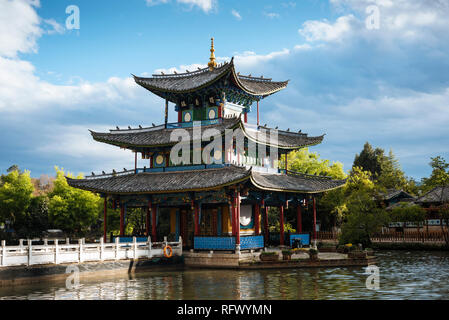 Pool des Schwarzen Drachens Park, Lijiang, Yunnan, China, Asien Stockfoto