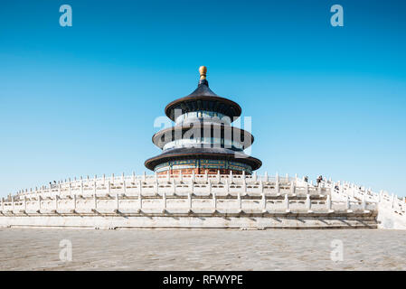 Halle des Gebetes für eine gute Ernte, Tempel des Himmels, UNESCO-Weltkulturerbe, Peking, China, Asien Stockfoto