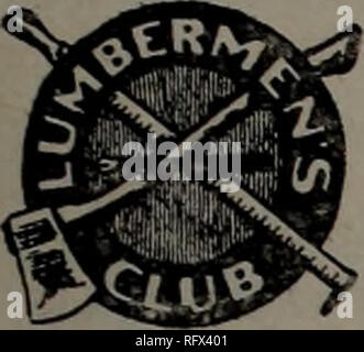 . Kanadische Forstindustrie 1903. Holzschlag; Wälder und Forstwirtschaft; Wald; Wald - zellstoffindustrie; Holz verarbeitenden Industrien. Nach KANADA LUMBERMAN Band XXIV. Anzahl. } TORONTO und Montreal. Kanada, November. 1904/, $ 1,00 pro Jahr (einzelne Kopien, iO-Cent. Der holzfäller CLUB VON OTTAWA. Die Beamten der Ottawa Valley und Georgian Bay lum-ber Unternehmen haben einen Asso- ciation in Ottawa, um Call-ed" Der holzfäller Verein gebildet.'' Das Objekt ist ein rein socia" ein Gefühl der Kameradschaft zu fördern und allen Mitgliedern die Möglichkeit der- subjec zu leisten und zu diskutieren. Stockfoto