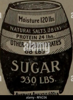 . Kanadische Forstindustrie Juli-Dezember 1919. Holzschlag; Wälder und Forstwirtschaft; Wald; Wald - zellstoffindustrie; Holz verarbeitenden Industrien. 11:: KANADA BAUHOLZ UND W (MAX) O I) W O U K I', ScplfllllxT 1, ICH BIN ICH!) Dies ist Zuckerrohr Mola. Pferde Gedeihen auf Curie n VLn das ideale Futter für Live Stock streuen Zuckerrohr Mola auf alten Heu, Stroh Screenings und Mischung mit Getreide im Futter. Trockene untempting Feeds sind schmackhaft und bekömmlich und werden bis zum letzten Atom wenn es mit Zuckerrohr Mola satt gegessen. Zuckerrohr Mola ist nicht einer vorbereiteten Lager Essen - nur 100", reine Zuckerrohr Melasse. Es enthält nur genug natürliche Salze Stockfoto