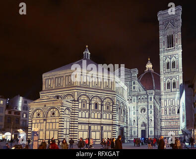 Der Dom von Florenz, formal die Kathedrale von Santa Maria Del Fiore, ist die Kathedrale von Florenz, Italien. Stockfoto