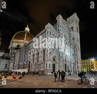 Der Dom von Florenz, formal die Kathedrale von Santa Maria Del Fiore, ist die Kathedrale von Florenz, Italien. Stockfoto