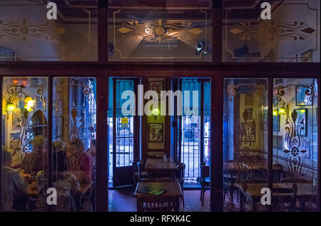 Bar "El Bund'. San Telmo, Buenos Aires, Argentinien. Stockfoto