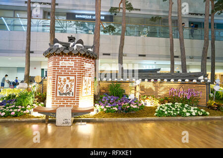 INCHEON, Südkorea - ca. Mai 2017: in Incheon International Airport. Stockfoto