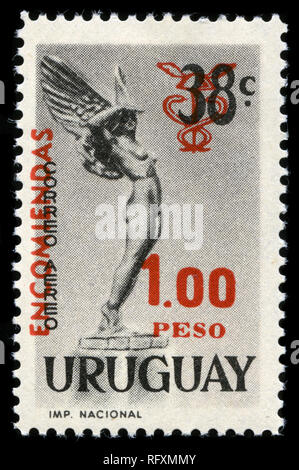 Briefmarke aus Uruguay in die nationale Wiederherstellung Serie 1966 ausgestellt Stockfoto