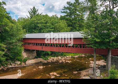 Die Swift River Brücke, in Conway, New Hampshire Stockfoto