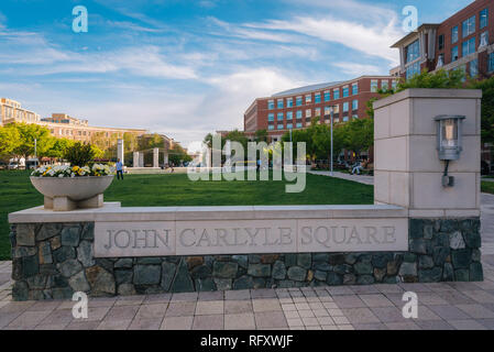 Die John Carlyle Square in Alexandria, Virginia Stockfoto