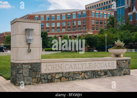 Die John Carlyle Square in Alexandria, Virginia Stockfoto