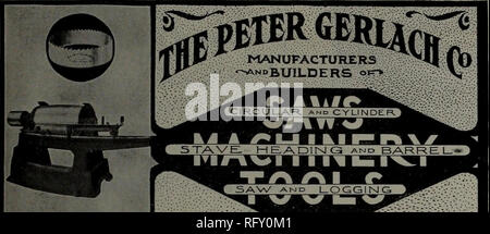 . Kanadische Forstindustrie 1911. Holzschlag; Wälder und Forstwirtschaft; Wald; Wald - zellstoffindustrie; Holz verarbeitenden Industrien. Ein Mann, ein Auto mit einem "ATLAS" AUTO MOVER Appleton, Wisconsin, USA. Bitte beachten Sie, dass diese Bilder sind von der gescannten Seite Bilder, die digital für die Lesbarkeit verbessert haben mögen - Färbung und Aussehen dieser Abbildungen können nicht perfekt dem Original ähneln. extrahiert. Don Mills, Ontario: southam Business Publikationen Stockfoto