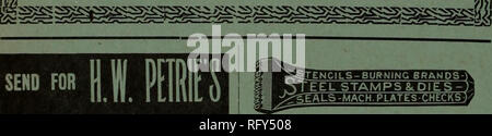 . Kanadische Forstindustrie 1903. Holzschlag; Wälder und Forstwirtschaft; Wald; Wald - zellstoffindustrie; Holz verarbeitenden Industrien. Für die gewöhnlichen und allgemeine Zwecke" DER KÖNIG 'BABBITT METAL hat nicht gleich. Die James Robertson Company, Limited, Que Montreal Toronto, Ort. St. John, N. B. in Winnipeg, Man. Händler in. Grenzwert &Amp; D BAR BÜGELEISEN" "STEEL BOOM UND PROTOKOLLIERUNG KETTEN AUF BESTELLUNG Schreiben Sie für Preise.scriDner LomDer^ loo Buch habe ich eine handliche Bo: > k für Holzfäller. Die ADR-n rect Messungen von Fensterkanteln, Bo irds und Planken; Kubisch Inhalt von quadratischen und runden Holz; Doyle's Regeln und vieles Othe Stockfoto