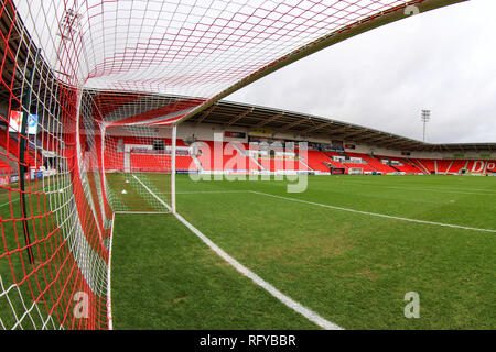 26. Januar 2019, Keepmoat Stadion, Doncaster, England; die Emirate FA Cup, 4.Runde, Doncaster Rovers vs Oldham Athletic; Keepmoat Stadion, Heimat von Doncaster Rovers FC Credit: John Hobson/News Bilder der Englischen Football League Bilder unterliegen DataCo Lizenz Stockfoto