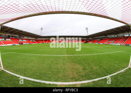 26. Januar 2019, Keepmoat Stadion, Doncaster, England; die Emirate FA Cup, 4.Runde, Doncaster Rovers vs Oldham Athletic; Keepmoat Stadion, Heimat von Doncaster Rovers FC Credit: John Hobson/News Bilder der Englischen Football League Bilder unterliegen DataCo Lizenz Stockfoto