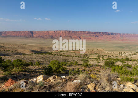 Die Vermilion Cliffs National Monument aus gesehen in der Nähe von Horse Rock Canyon, Utah, United States. Stockfoto