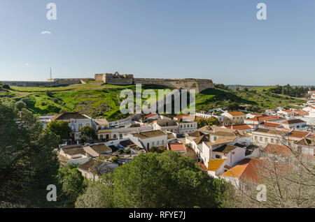 Castro Marim, Portugal, mittelalterlichen Burg von portugiesischen Dorf Castro Marim, Algarve, Portugal. Stockfoto