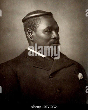 Cetshwayo ka Mpande der König der Zulu Königreich von 1873 bis 1879 und sein Führer während der Anglo-Zulu Krieg von 1879. Er führte die Zulu Nation zum Sieg gegen die Briten in der Schlacht von Isandlwana. Stockfoto