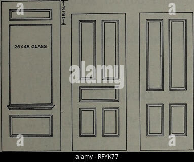 . Kanadische Forstindustrie 1911. Holzschlag; Wälder und Forstwirtschaft; Wald; Wald - zellstoffindustrie; Holz verarbeitenden Industrien. Die WOODWORKER Tür, die in den benutzerdefinierten Hobelwerk mit Blick auf den Bau einer Tür, es nicht auf den ersten Blick scheinen eine sehr schwierige Angelegenheit. Allerdings, wenn man in Kontakt mit diesem Teil der Mühle Arbeit wird es offensichtlich ist, dass es nicht immer ganz so einfach. Vor allem trifft dies in einer Mühle, die erhebliche jobben. Da es ein Teil meiner Arbeit, um alle Rechnungen für Türen, Schärpe, etc. schreiben, komme ich über einige ver Stockfoto