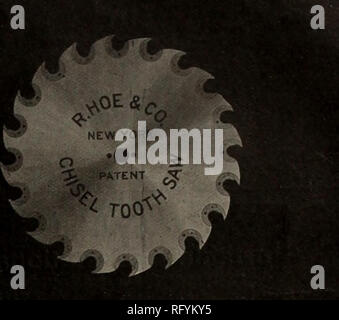. Kanadische Forstindustrie 1903. Holzschlag; Wälder und Forstwirtschaft; Wald; Wald - zellstoffindustrie; Holz verarbeitenden Industrien. B. T. a B. Vollautomatische Messerschleifer. Stil D SÄGE UND MESSER DER ANBRINGUNG DER NEUEN B. T. a B. MANUELLE überarbeitete Ausgabe. 144 Seiten. Reichlich illustriert und dauerhaft gebunden. Ist eine ausführliche Abhandlung über die Pflege von Sägen und Messern. Ein praktisches Buch für Säge Filern. Mail Postpaid nach Eingang der Preis $ 2,00 Die "B. T.&amp; B. "LINIE ETWAS BRAUCHEN? Spitzer, Sicken, Krankentragen, Shaper, Seite Dateien, Scheren, Betoothers, Weich- und Hartlöten Maschinen, Feilen Zangen, Lap Schleifer, L Stockfoto