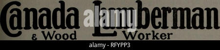 . Kanadische Forstindustrie Januar-Juni 1915. Holzschlag; Wälder und Forstwirtschaft; Wald; Wald - zellstoffindustrie; Holz verarbeitenden Industrien. April 1, 1915. Am 1. und 15. jedes Monats von Hugh G. MACLEAN, BEGRENZT, Verleger HUGH C. MacLEAN, Winnipeg, Präsident ausgestellt. THOS. S. JUNGE, Toronto, General Manager. Büros und Niederlassungen: TORONTO - Telefon A. 2700 - - 347 Adelaide Street West Vancouver - 'Telefon' Seymour 2013 - Hutchison Block MONTREAL - Telefon Haupt 2299 - - 119 Board of Trade WINNIPEG - Telefon Garry856 - Kommerzielle Reisende 'Bldg. MEW YORK - Tel. 3108 Beekm Stockfoto