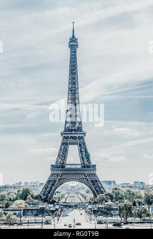 Eiffelturm in Paris, Frankreich Stockfoto