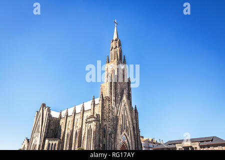 Canela Stein (Kathedrale Unserer Lieben Frau von Lourdes Kirche) - Canela, Rio Grande do Sul, Brasilien Stockfoto