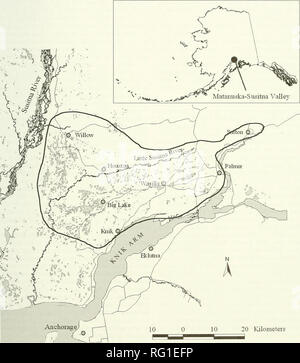 . Die kanadische Feld - naturforscher. 2004 Mühlen und Andres: Änderungen in Loon und Grebe Populationen in Alaska 211 Uplcinds sind dominiert von den weißen Spaice (Picea Hastata). Papier Birke (Betula Papyrifera) und Beben Aspen {Populus tremiiloides); Schwarz Cottonwood {Popiihis Trichocarpa) und Weiden {Salix spp.) sind gemeinsame entlang der Wasserläufe und Auen. Seeverkehr in-Fluenzen gemässigte Klima in der Mat-Su Valley mit durchschnittlichen hochsommerlichen Temperaturen von 14°C, mit dem chadwyck al Schneefall von 150 cm und die jährliche Niederschlagsmenge von etwa 48 cm. Wir konzentrierten unsere Umfrage Bemühung mit - im unteren Mat-Su Valley Stockfoto