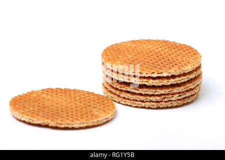Karamell Waffeln Stockfoto