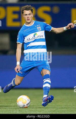 ALMELO, 26-01-2019, Polman Stadion, Saison 2018 / 2019, der niederländischen Eredivisie, PEC Zwolle Spieler Thomas Lam während des Spiels Heracles Almelo-PEC Zwolle. Stockfoto