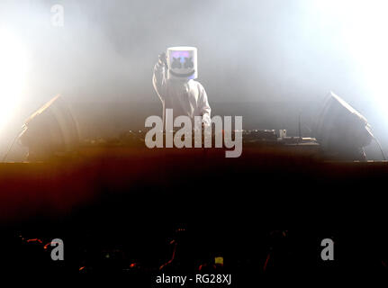 Park City, Utah, USA. 26. Januar 2019. Marshmello führt während der 2019 Schnee Fest in Park City Live am Januar 26, 2019 in Park City, Utah. Foto: imageSPACE/MediaPunch Credit: MediaPunch Inc/Alamy leben Nachrichten Stockfoto