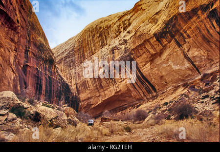 Black Dragon Canyon in der Nähe von Black Dragon Piktogramm Panel, San Rafael Reef, Utah, USA Stockfoto