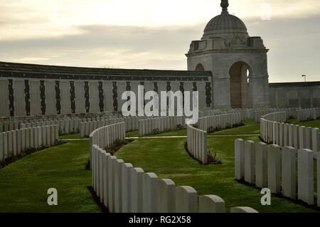 Tyne Cot Friedhof, Ypern Stockfoto
