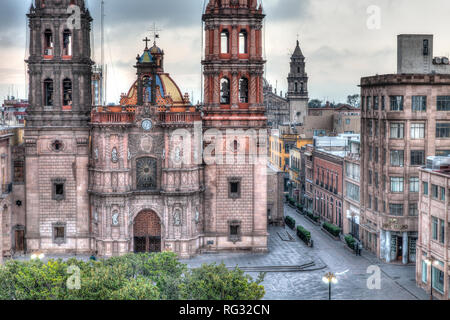 Die Kathedrale Metropolitana de San Luis Potosi Stockfoto