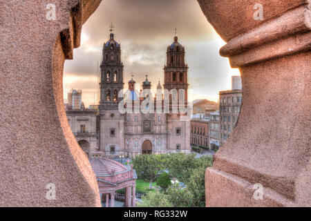 Die Kathedrale Metropolitana de San Luis Potosi Stockfoto