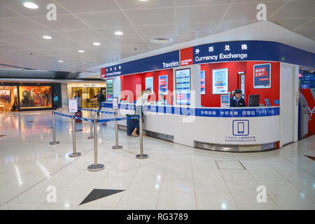 Hongkong - ca. September 2016: In Hong Kong International Airport. Stockfoto