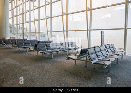 Hongkong - ca. September 2016: In Hong Kong International Airport. Stockfoto