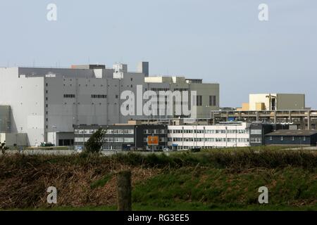 FRA, Frankreich, Normandie: COGEMA (Compagnie Generale des Matieres Nucleaires), nuklear Wiederaufbereitungsanlage La Hague. Stockfoto