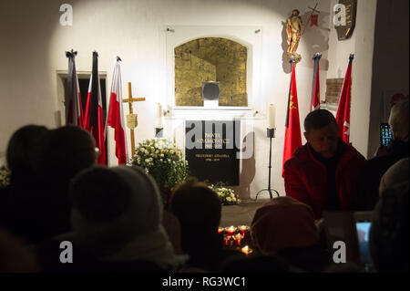 Begräbnis der ermordeten Bürgermeister von Danzig, Paweł Ottar, in der Marienkirche in Danzig, Polen. Danzig, Polen. 19. Januar 2019 © wojciech Strozyk/Ala Stockfoto