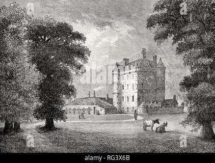 Melville Castle, 1776, Midlothian, Edinburgh, Schottland Stockfoto