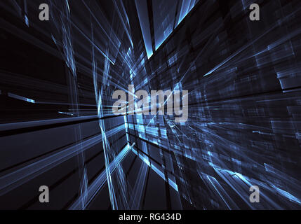 Computer generiert abstrakte tehnology Bild. Dreidimensionale 3D-Fraktale, Textur Stockfoto