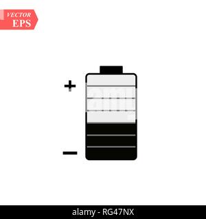 Batery Symbol Abbildung isoliert das Symbol Stock Vektor