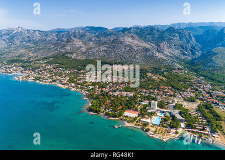 Starigrad Paklenica, Eingang in den Nationalpark Paklenica. Stockfoto