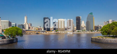 Panorama auf die Skyline des modernen Buenos Aires, Argentinien Stockfoto