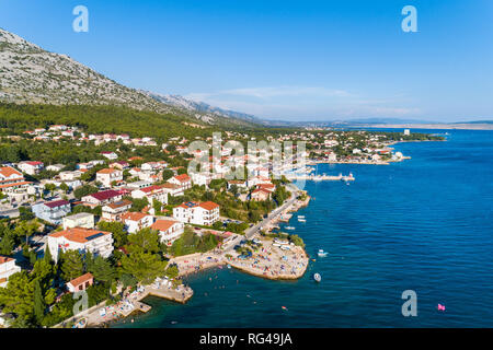 Starigrad Paklenica, Eingang in den Nationalpark Paklenica. Stockfoto